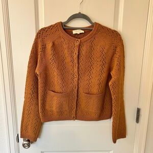 Sezane NWOT Jack Cardigan in Camel